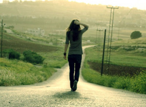 When i was walking alone,I wished that i can reach the end of the road ...