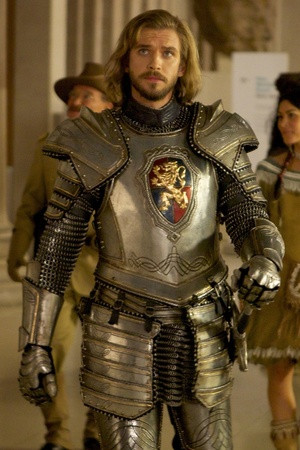 Dan Stevens plays the dim-witted knight in the film.