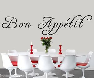 Bon-Appetite-Kitchen-Cook-Vinyl-Wall-Quote-Decal-Sticker-Decor-99076FS