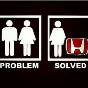 Honda love. All a girl needs is her car