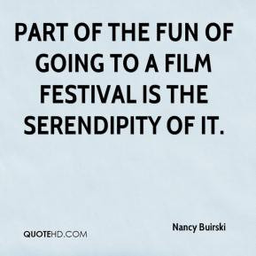 Part of the fun of going to a film festival is the serendipity of it