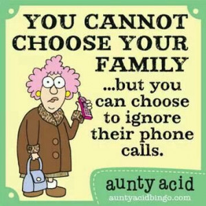 You can't choose your family