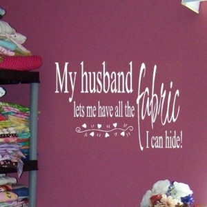 ... Sewing / Quilting vinyl wall decal lettering quote. $14.00, via Etsy
