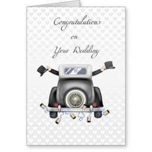 Gay Men Just Married Congratulations Card