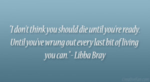 Libba Bray Quote