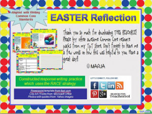 EASTER Quotes Writing Practice: RACE Strategy