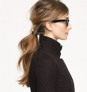 This is the perfect messy ponytail.