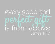... Family Typography Wall Art Print, James 1:17 Bible Verse, 8x10 Nursery