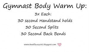 Gymnast Body Warm Up, At Home Workout, Fitness Blog! #Fitness