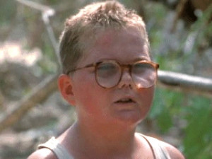 Piggy in the movie Lord of the Flies