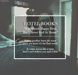 Hotel Books- Lose One Friend