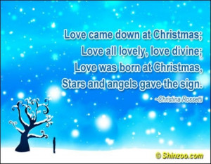 love was born at christmas