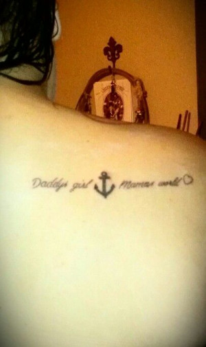 Daddys Girl Tattoo Quotes #tattoo daddys girl mamas