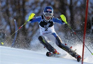 ... Skiing World Cup women's slalom ski race in Zagreb January 4, 2013