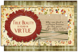 Tile Crafts for Young Women-Virtue Quotes