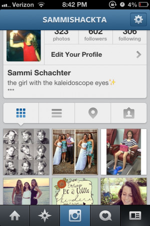 Follow me on Instagram! @sammishackta