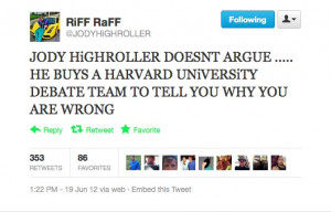 See also: Is Riff Raff Serious? One thing's for certain: This ...