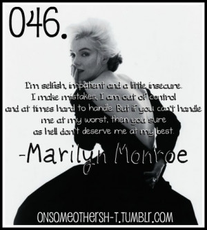 Marilyn Monroe #Marilyn Monroe Quotes