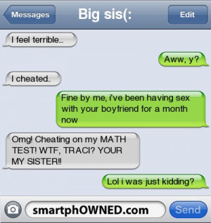 Cheating Text Messages From Boyfriends