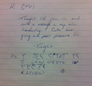 thought I might join in as well