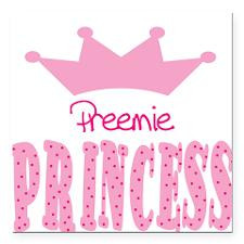 Preemie Princess Baby Square Car Magnet for