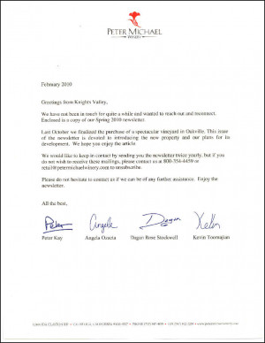 dear valued customer letter