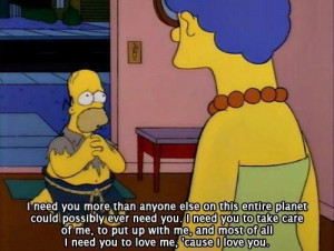 Homer Simpson on Love