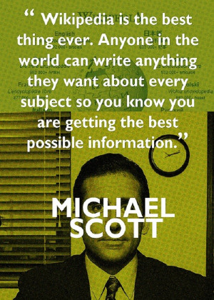 Michael Scott Wikipedia Quote