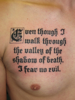 Chest Quote Tattoos