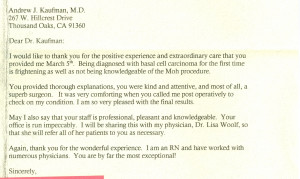 Patient Referral Thank You Letter