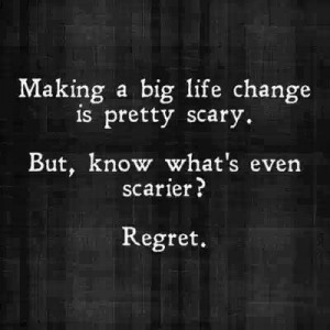 ... than making a BIG life change (or small gradual changes)? #quotes