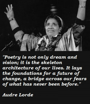 Today is Audre Lorde's birthday!