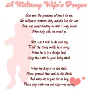 Military Wife's Prayer