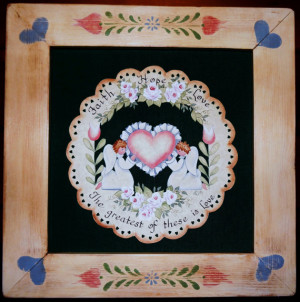 Handmade intricate Fussy Cut paper quote faith Hope Love. Mounted on ...