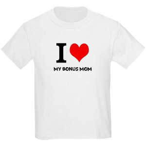 CafePress Kids I Love My Bonus Mom Mother's Day T-Shirt