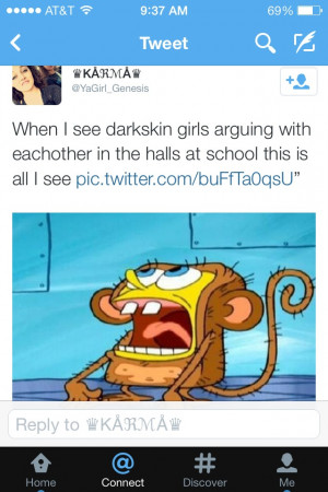 dark skin light skin Reverse racism colorism black twitter black girls ...