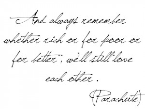 Forever and always - Parachute