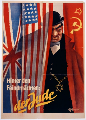 La propaganda nazi solía representar a los judíos como participantes ...