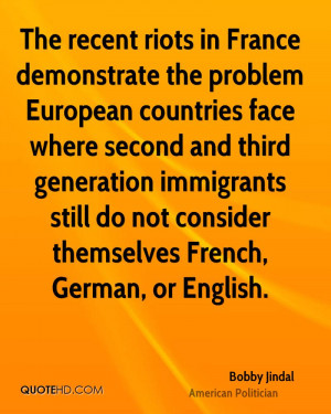 The recent riots in France demonstrate the problem European countries ...