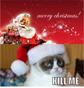 grumpy cat, merry christmas