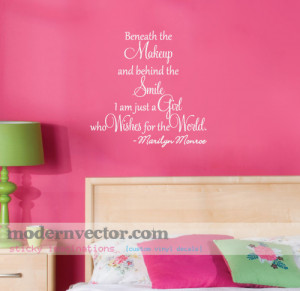 Details about Marilyn Monroe Quote Livingroom Vinyl Wall Quote Decal