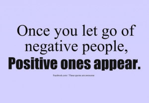 negative people--let go of negative people, they're a drag.preview