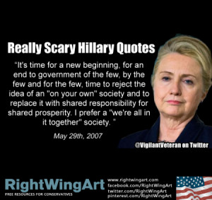 Really Scary Hillary Quotes No. 005