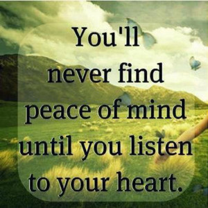 You WIll Never Find Peace