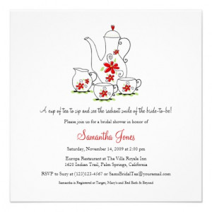 square_tea_set_bridal_shower_invitations_red ...