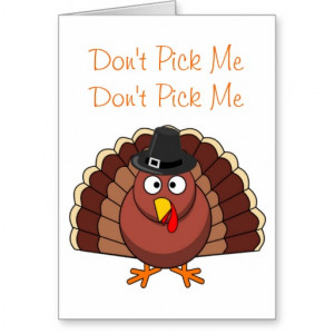Scared Turkey Verses Pizza Funny Thanksgiving Greeting Card