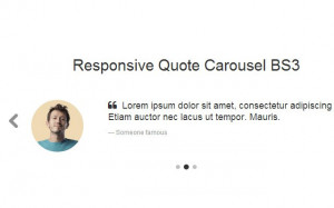 responsive quote carousel bootstrap open source code