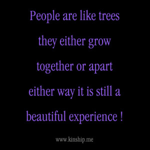 People are like trees