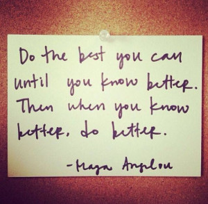 Maya Angelou is so inspirational.