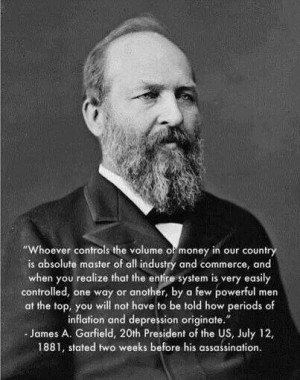 President Garfield. .. We're related